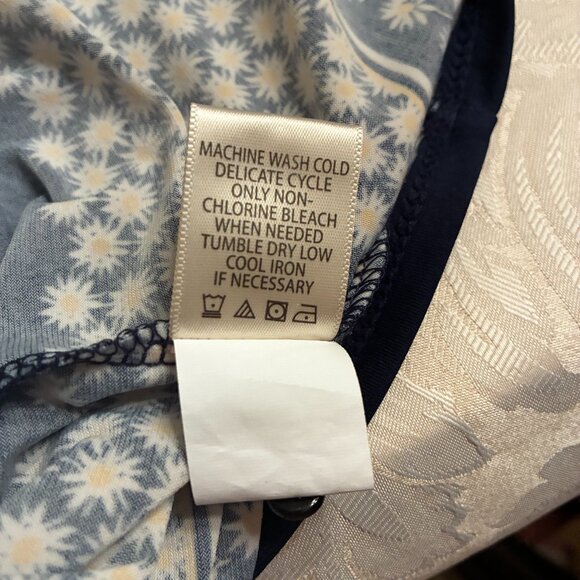 Max Studio Blue w/Border Printed Fit & Flare Dress - Size M - Picture 10 of 10